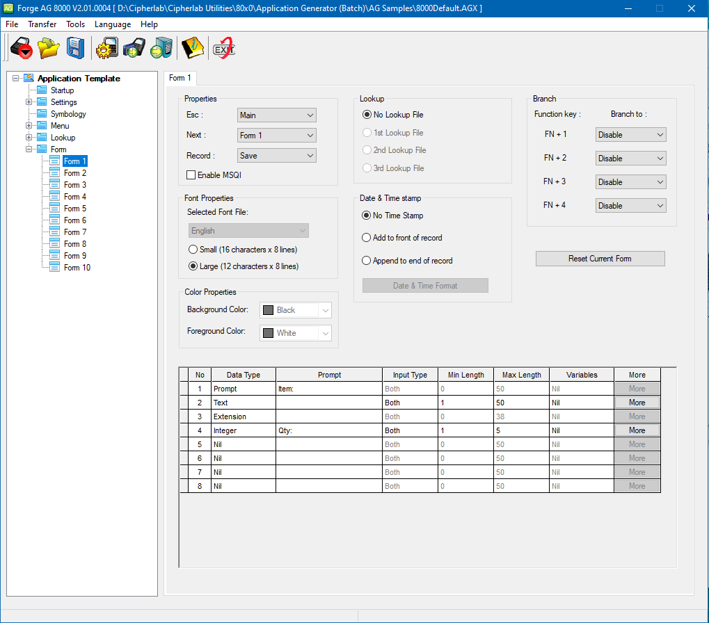 Forge Batch Application Generator